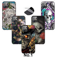 Casing หรับ iPhone 14 13 11 Pro Max 11 Mini 8+ 8 Plus G129 Grim Reaper Skull Skeleton Pattern Phone เคสโทรศัพท์ อ่อนนุ่ม TPU Shockproof Black ปก