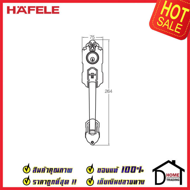 ถูกที่สุด-hafele-มือจับหลอก-แบบเดี่ยว-ซิงค์อัลลอยด์-dummy-door-handle-สีทองเหลืองรมดำ-489-94-424-มือจับประตูหลอก-ด้ามจับหลอก-ประตู-เฮเฟเล่-ของแท้-100