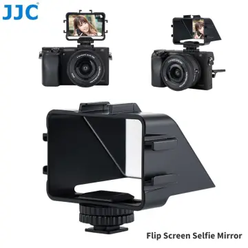 Uurig Vlog Selfie Flip Screen for Mirrorless Camera for Sony A7r3 A7iii A7ii A6000/A6300/A6500 Cold Shoe Bracket Microphone Mount for Fujifilm XT3