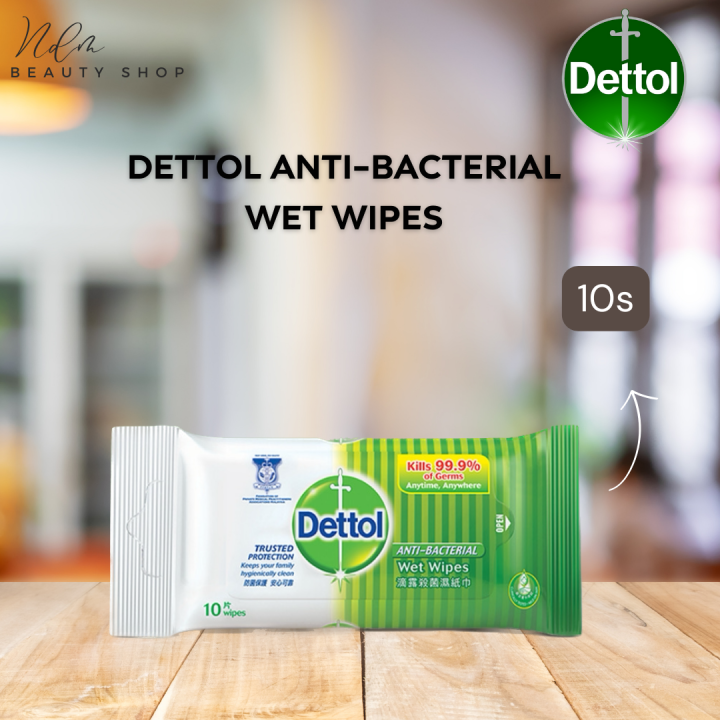 Dettol AntiBacterial Wipes Original 10s Lazada