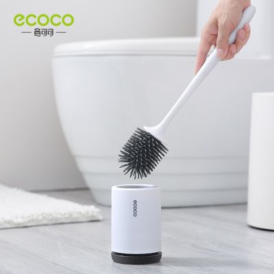 แปรงห้องน้ำแบบ ECOCO เครื่องมือแปรงทำความสะอาดอุปกรณ์ในห้องน้ำแปรงทำความสะอาดติดผนังระบายน้ำได้อย่างรวดเร็ว