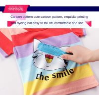 2021 Summer Wear Kids Short-Sleeved T-Shirt Cartton Cotton Suit Boys Girls Shirt Shorts Sets