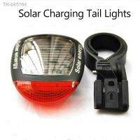 ☬ Outdoor Bicycle Solar Energy Light Cycling Rechargeable taillight LED Seatpost Lamp Bike Back Rear Tail Light Bike Accessories