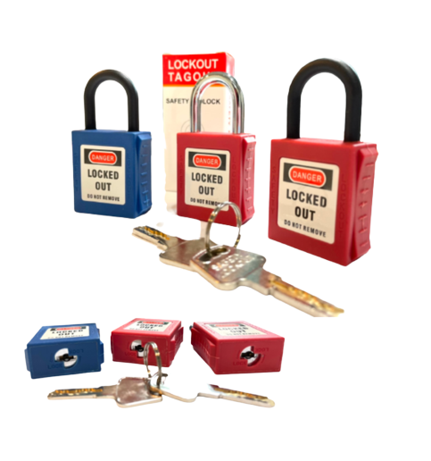 กุญแจนิรภัย-กุญแจนิรภัยก้านไนล่อน-กุญแจนิรภัยก้านสแตนเลส-keyed-differ-lockout-safety-padlock