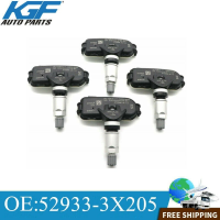 เซ็นเซอร์ความดันลมยาง52933-3X205 4x TPMS สำหรับ Hyundai Kia Elantra Forte 2014-2016