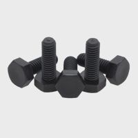 20pcs M5 M6 M8 nylon hex head screw bolts plastic outer hexagon screws bolt PA66 black 8-40mm length Nails Screws Fasteners