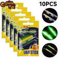 10pcs Fluorescent Light Stick 35m Visible Distance Multi-size Outdoor Night Glow Stick For Night Fishing