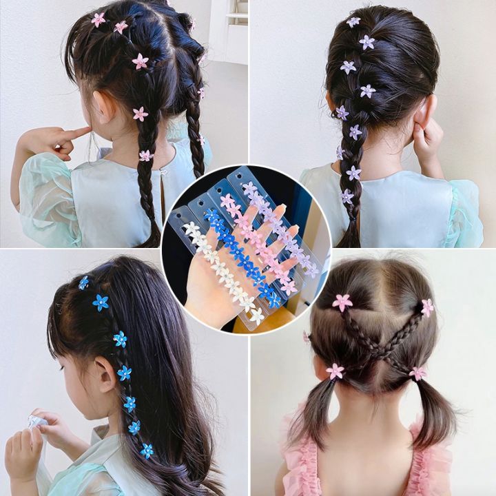 10-pcs-korean-hair-clip-set-sweet-girl-sakura-mini-flower-hair-clamp-bridal-wedding-headdress-hair-accessories