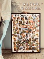 [Fast delivery] High-end photo frame couple photo printing diy custom jigsaw puzzle handmade commemorative photo album hanging on the wall big Polaroid birthday gift