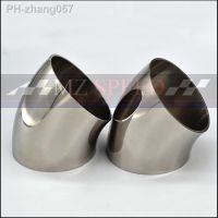 51mm 57mm 63mm 76mm OD Sanitary Butt Weld 45 Degree Elbow Bend Pipe 304 stainless steel car exhaust pipe muffler welded pipe