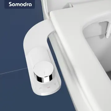 SAMODRA Bidet Non-Electric Toilet Attachment Dual Nozzle Bidet Adjustable  Water Pressure With Brass Inlet