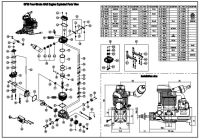 Crankcase สำหรับ GF30CC NGH 4จังหวะเครื่องยนต์แก๊ส F30101 Gratis Ongkir