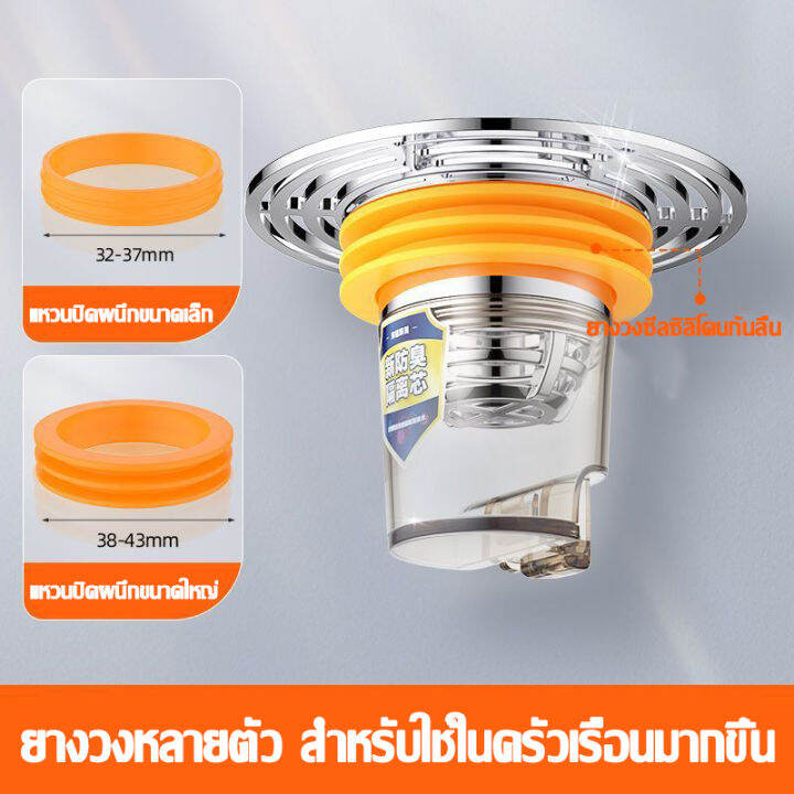 pennyhome-ดักกลิ่นท่อน้ำ-ตะแกรงกันกลิ่น-สแตนเลส-304-กันกลิ่น-กันแมลงใน1วินาที-ตะแกรงกันกลิ่นสากล-กรองเส้นผม-ท่อระบายน้ำกันกลิ่น-ดักกลิ่นท่อ-ฝาปิดท่อระบายน้ำ