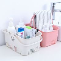 High-end MUJI Original Portable Bath Basket Bathroom Bath Basket Storage Basket Desktop Plastic Bath Basket Storage Basket Hollow Bath Basket