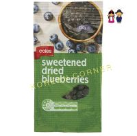 Dried Fruits Blueberries from Coles Australia บลูเบอร์รี่เชื่อม ผลไม้อบแห้ง