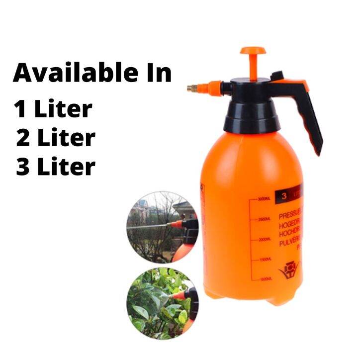 2L Handheld Pressure Sprayer – Portable Garden Pump Bottle For Water & Chemicals