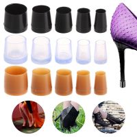 1 pair New Shockproof Shoes Accessories Non-slip Silencer Heel Protector Round Shape Antislip High Heeler Heel Stoppers Shoes Accessories