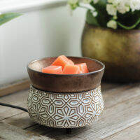 เครื่องอุ่นเทียนหอม Bronze Geometric 2-IN-1 Fragrance Warmer