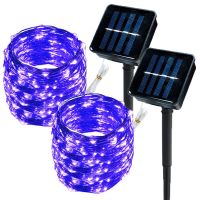 ✆✘ Solar String Fairy Lights 5m 50LED / 30M 300 LED Waterproof Outdoor Garland Solar Power Lamp Christmas For Garden Decoration