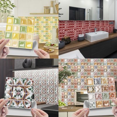 Home Creative 3D Mosaic Crystal Tile Sticker DIY Self-Adhesive Wall Sticker Floor Sticker