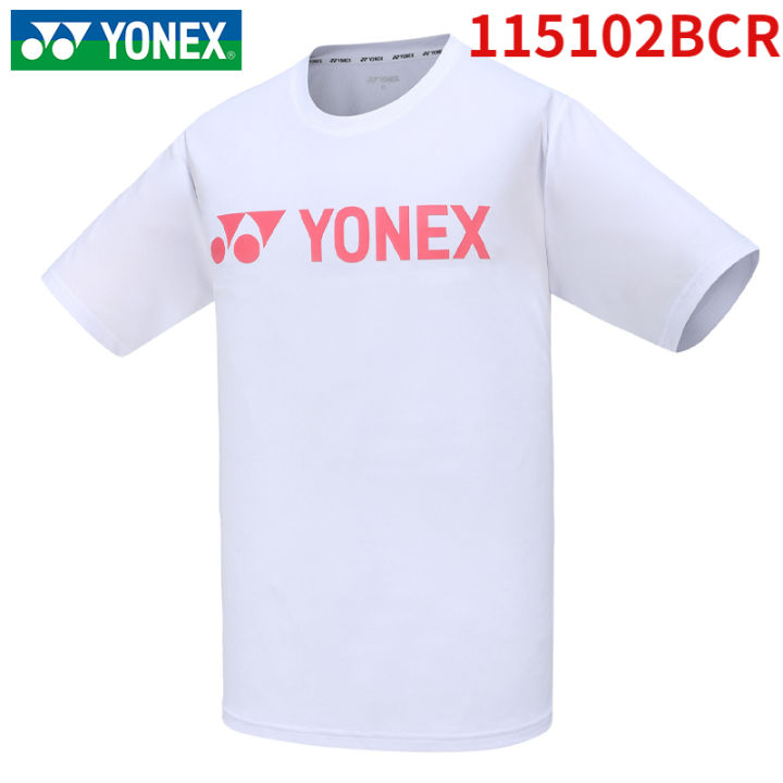 yonex-เสื้อกีฬาเสื้อกีฬาเสื้อผ้ากีฬาเสื้อแบดมินตัน2023แขนสั้นสำหรับผู้ชายผู้หญิงเสื้อโปโลทีมชาติ