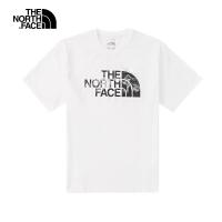 THE NORTH FACE MOUTAIN LOGO  WHITE เสื้อยืด เสื้อผ้าผู้ชาย เสื้อผ้า UNISEX ผ้าฝ้ายแท้