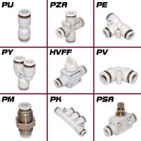 High quality Pneumatic Fitting Pipe Connector Quick Release Coupling 4 6 8 10 12mm PU PV PE HVFF PY PZA PK PM SA Tube Connectors Pipe Fittings Accesso