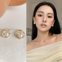 Jewelry Bling ? ต่างหูสีเงินสไตล์เกาหลีมินิมอล ทรงสี่เหลี่ยม สวยหวานแซ่บ ไม่ต้องรอพรีออเดอร์