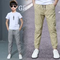 【CC】 Pants Boy Kids Cotton Trousers Children Fashion Straight 110-160