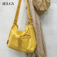 IELGY Simple Canvas Bag Women S Solid Color Shopping Messenger