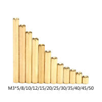 20 M3หญิงหญิงทองเหลือง Standoff Spacer M3 (5-50) ทองแดงหกเหลี่ยม S Tud Spacer กลวงเสา M3 * 5-50มิลลิเมตร