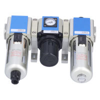 Pneumatic FRL Air Filter Pressure Regulator Compressor Treatment Lubricator PT 1/2 GC300-15