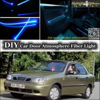 For Daewoo Sens Doninvest Assol interior Ambient Light Tuning Atmosphere Fiber Optic Band Lights Inside Door Panel illumination