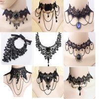 【HOT】☍◕ Gothic Choker Necklace for Neck Chain Collar Punk Costumes Jewelry