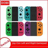 Original DOBE TNS-T22 Nintendo Switch Joy-Con Joypad Grip Switch OLED Joycon ซ้ายขวาขนาดเล็กเกมจับ6แกน Somatosensory การสั่นสะเทือนไร้สายบลูทูธคอนโทรลเลอร์จอยสติ๊กสำหรับ NS Switch TUROB One Click Wake-Up Plug And Play Gamepad