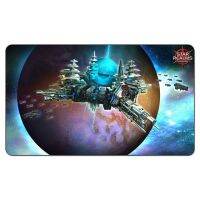 แผ่นรองเมาส์ลายการ์ตูนขนาดใหญ่สำหรับเล่นเกม Star Realms Battlefield Playmat แผ่นรองเมาส์ลายการ์ตูนออกแบบได้ตามที่เกมกระดานกระเป๋าเก็บของฟรี