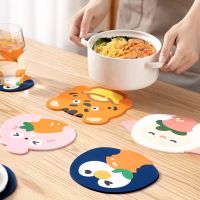 Cute Animals Cartoon Silicone Car Mug Coaster Portable Home Office Milk Coffee Mug Cup Mat Non slip Car Cup Mats Cup Pad Coaster