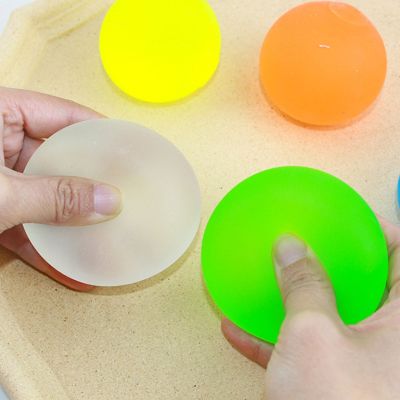 ™ Fidget ของเล่น Soft Safe Fidget Stress Balls Sticky Toys นำมาใช้ใหม่ยางยืด Pinch ของเล่นห้องเรียนรางวัล