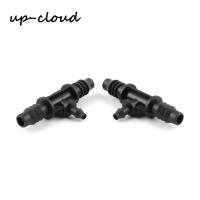 6pcs UP-CLOUD 8/11mm to 4/7mm Hose Barbed Reducing Tee Connector Garden Drip Irrigation System Parts Tube Repair 3 Way Adapter