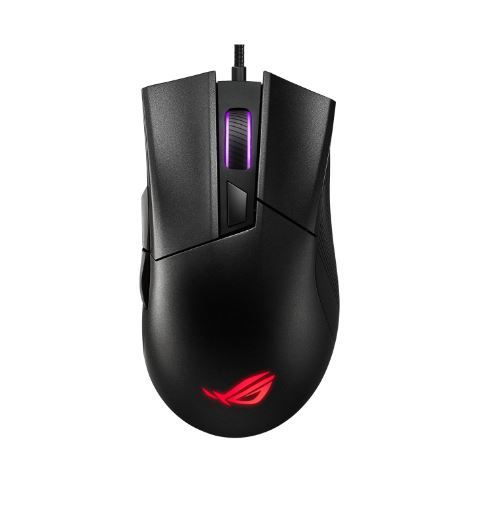 ASUS ROG Gladius II Core lightweight, ergonomic, wired optical gaming mouse with 6200-dp