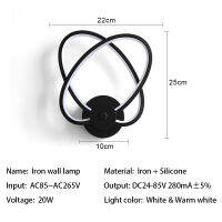ร้อนที่ทันสมัยนำโคมไฟติดผนัง AC 85-265โวลต์นอร์ดิกข้างเตียงผนังเชิงเทียนแสงห้องน้ำห้องโถงห้องนอนห้องนั่งเล่นสำหรับตกแต่งแสงในร่ม