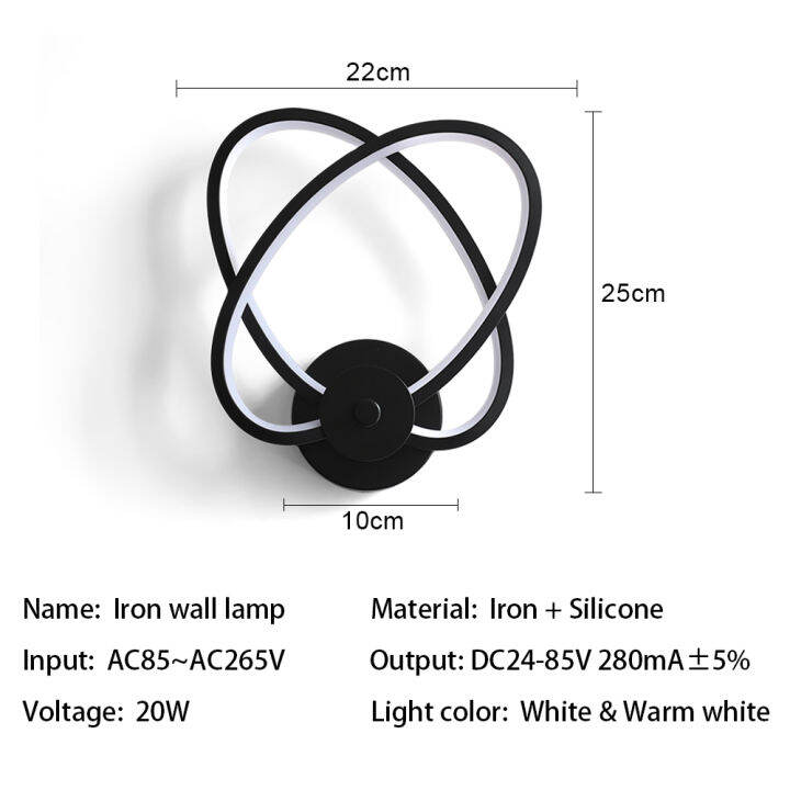 ร้อนเรียบง่ายทันสมัย-led-โคมไฟติดผนังในร่มห้องนั่งเล่นห้องนอนโคมไฟข้างเตียง-ac90v-260v-ตกแต่งบ้านทางเดินแสงโคมไฟติดผนังตารางการแข่งขัน