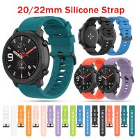 ✓₪■ 22MM Soft Silicone Strap For Amazfit GTR 3/Huawei GT2 Pro Smart Watch Band for Huami Amazfit GTR 42MM 20MM Replacement Bracelet