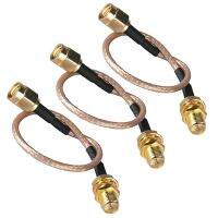 RP-SMA Extension Cable, Male to Female Nut Bulkhead Crimp RG316 Coax Adaptor(20cm,Pack of 3)