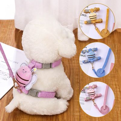 Innovative Pet Puppy Vest Leash  Small Dog Safety Carrier  Cute Pet Dog &amp; Cat  Decorative Backpack Leash Set  Pet Supplies Leashes