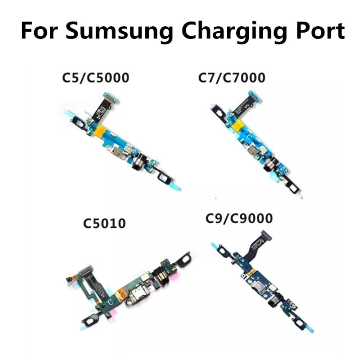 แท่นชาร์จ USB ช่องเสียบพอร์ตสายเชื่อมต่อสัญญาณ Flex เหมาะสำหรับ Samsung Galaxy C5 Pro C7 Pro C9 Pro C5010 C9000 C7010