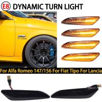 2Pcs LED Dynamic Blinker Side Marker Light Arrow Turn Signal Lamps For Alfa Romeo 156 147/Fiat Tipo/Lancia Delta 3 Ypsilon