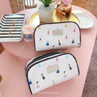 กระเป๋าเครื่องสำอางค์ พกพา Cosmetic Bag กระเป๋าเครื่องสำอางค์ผ้าเคลือบกันน้ำลายLittle Girl กระเป๋าอุปกรณ์แต่งหน้า เสริมสวย ความงาม