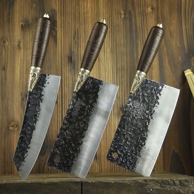 Handmade Forged Knives Set Sharp Slicing Chopper Kiritsuke Nakiri Fixed Blade Longquan Kitchen Knife Cooking Tools China Messer🔥พร้อมส่ง🔥ส่งจากร้าน Malcolm Store กรุงเทพฯ😍