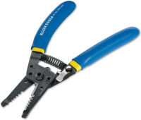 Klein Tools 11055 Wire Cutter and Wire Stripper, Stranded Wire Cutter, Solid Wire Cutter, Cuts Copper Wire Blue/Yellow Handle